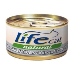 LifeCat Natural Per Gatto In Scatoletta Da 85 Gr Tonno E Alicette