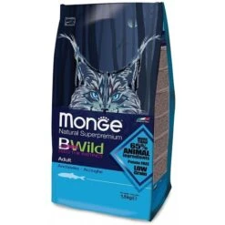Monge Natural Superpremium BWild Low Grain Per Gatti Adulti Con Acciughe Da 1,5 Kg