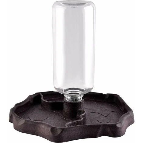 Dispenser D'acqua Per Rettili, Abbeveratoio Per Tartarughe, Mangiatoia Per Tartarughe Dispenser Per Alimenti 2 In 1 Accessorio Per Ciotola In Plastica Antigoccia - Marrone 3 Dispenser D'acqua Per Rettili, Abbeveratoio Per Tartarughe, Mangiatoia Per Tartarughe Dispenser Per Alimenti 2 In 1 Accessorio Per Ciotola In Plastica Antigoccia - Marrone