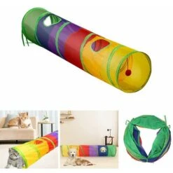 Tunnel Per Gatti A 2 Vie Giocattolo Per Gatti Tunnel Raschel Tunnel Di Gioco Tunnel Pieghevole