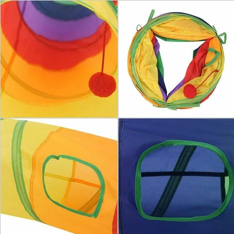 Tunnel Per Gatti A 2 Vie Giocattolo Per Gatti Tunnel Raschel Tunnel Di Gioco Tunnel Pieghevole 7 Tunnel Per Gatti A 2 Vie Giocattolo Per Gatti Tunnel Raschel Tunnel Di Gioco Tunnel Pieghevole - immagine 5