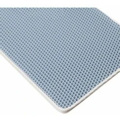 Tappetino Per Lettiera Per Gatti Vassoio Per Lettiera Per Gatti, EVA Atossico Impermeabile, Design A Nido D'ape A Doppio Strato 30x45 Cm, Blu -Cibi per gatti Italia 95785744 4