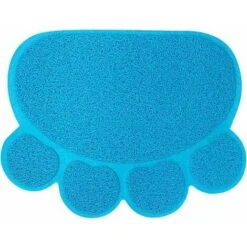 Tappetino Per Lettiera Per Gatti Zampa Ciotola Per Alimentazione Tovaglietta Per Gatti Tappetino Per Lettiera Antiscivolo Tappetino Per Lettiera Impermeabile Accessori Per Gatti 30x40cm（Blu） -Cibi per gatti Italia 95789540 3