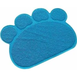 Tappetino Per Lettiera Per Gatti Zampa Ciotola Per Alimentazione Tovaglietta Per Gatti Tappetino Per Lettiera Antiscivolo Tappetino Per Lettiera Impermeabile Accessori Per Gatti 30x40cm（Blu） -Cibi per gatti Italia 95789540 4