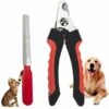 Tagliaunghie Per Cani E Tagliaunghie Per Gatti Con Lima Per Unghie - Piccoli Animali Domestici - Con Protezione Di Sicurezza Per Evitare Il Taglio Eccessivo (rosso)