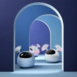 Giocattolo Laser Per Gatti Attivato Dal Movimento Ricaricabile Giocattolo Per Gatti/cani Per Interni Automatico/(bianco, Batteria) -Cibi per gatti Italia 95860997 5