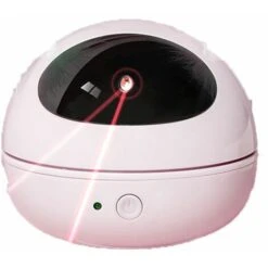 Giocattolo Laser Per Gatti Attivato Dal Movimento Ricaricabile Gattino/cane Automatico Per Interni/(rosa Nebbioso, Batteria)