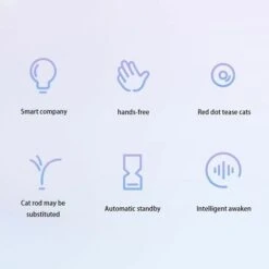 Giocattolo Laser Per Gatti Attivato Dal Movimento Ricaricabile Gattino/cane Automatico Per Interni/(rosa Nebbioso, Batteria) -Cibi per gatti Italia 95861415 4