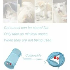 Tessuto Increspato Interattivo, Pieghevole E Leggero 5 Tunnel Labirinto Con Pompon E Campana Per Gatti, Piccoli Conigli, Gattini, Cuccioli, Furetti O Porcellini D'India 10 Tessuto Increspato Interattivo, Pieghevole E Leggero 5 Tunnel Labirinto Con Pompon E Campana Per Gatti, Piccoli Conigli, Gattini, Cuccioli, Furetti O Porcellini D'India -Cibi per gatti Italia 96233300 4