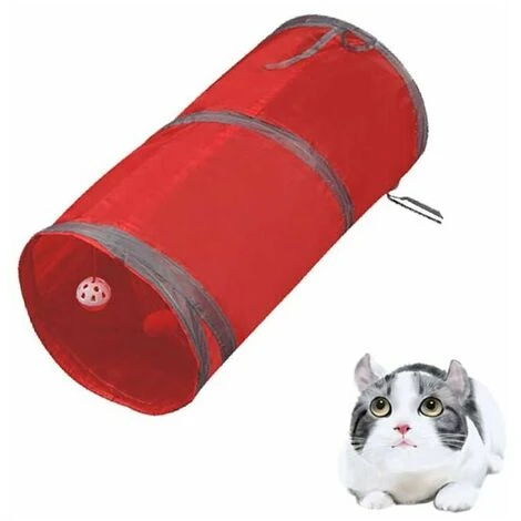 Tessuto Increspato Interattivo, Pieghevole E Leggero 5 Tunnel Labirinto Con Pompon E Campana Per Gatti, Piccoli Conigli, Gattini, Cuccioli, Furetti O Porcellini D'India 7 Tessuto Increspato Interattivo, Pieghevole E Leggero 5 Tunnel Labirinto Con Pompon E Campana Per Gatti, Piccoli Conigli, Gattini, Cuccioli, Furetti O Porcellini D'India - immagine 5