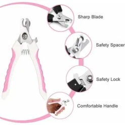 LITZEE Tagliaunghie Per Gatti E Tagliaunghie Forbici Per Artigli, Forbici Per Unghie Per Animali Domestici, Tronchese Per Unghie In Acciaio Inossidabile Con Lima Per Unghie E Limite Di Sicurezza, Per -Cibi per gatti Italia 96299022 3