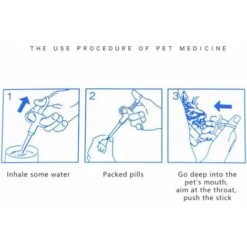 LITZEE Dispenser Per Pillole Per Animali Domestici, Alimentatore Per Farmaci Strumento Per L'erogazione Di Pillole Per Animali Domestici Siringa Per Pillole Con Punta Morbida (3 Pezzi) -Cibi per gatti Italia 96300337 5