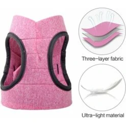 LITZEE Pettorina Per Gatti Pettorina Per Gatti - Set Di Pettorina E Guinzaglio Per Gatti Ultraleggeri Pettorina Per Gatti Regolabile A Prova Di Perdite Per Cucciolo Di Coniglio Furetto（Rosa，M） -Cibi per gatti Italia 96301196 2