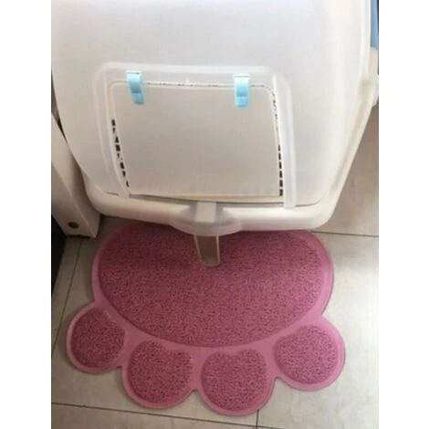 LITZEE Tappetino Per Lettiera Per Gatti PVC A Forma Di Zampa Tappetino Per Lettiera Per Cani Tappetino Per Lettiera Antiscivolo Ciotola Per Alimenti Vassoio Per Alimenti Rosa Chiaro 4 LITZEE Tappetino Per Lettiera Per Gatti PVC A Forma Di Zampa Tappetino Per Lettiera Per Cani Tappetino Per Lettiera Antiscivolo Ciotola Per Alimenti Vassoio Per Alimenti Rosa Chiaro - immagine 2