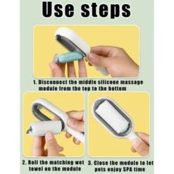 Spazzola A Pettine Per La Rimozione Dei Peli Per Animali Da Compagnia Spazzola Da Massaggio Blu Detergente Multifunzione A Doppia Estremità Per Rimuovere Grovigli Di Peli Strumento A Rullo Lungo Per A -Cibi per gatti Italia 96445345 3