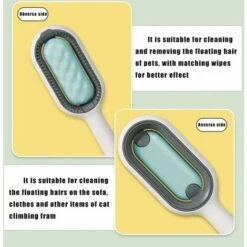 Spazzola A Pettine Per La Rimozione Dei Peli Per Animali Da Compagnia Spazzola Da Massaggio Blu Detergente Multifunzione A Doppia Estremità Per Rimuovere Grovigli Di Peli Strumento A Rullo Lungo Per A -Cibi per gatti Italia 96445345 4