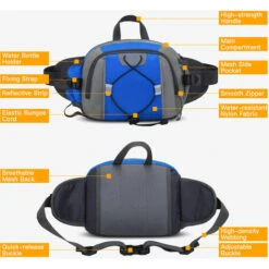 Marsupio Marsupio Marsupio Con Portaborraccia Per Uomo Donna Per Corsa All'aperto Escursioni In Bicicletta Viaggiare 9 Marsupio Marsupio Marsupio Con Portaborraccia Per Uomo Donna Per Corsa All'aperto Escursioni In Bicicletta Viaggiare -Cibi per gatti Italia 96716018 3