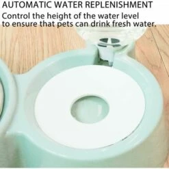 Doppia Ciotola Per Gatti, Doppia Ciotola Per Animali Domestici Per Gatti E Cani Di Piccola Taglia, Ciotole Per Gatti 2 In 1 Verde -Cibi per gatti Italia 97073347 3