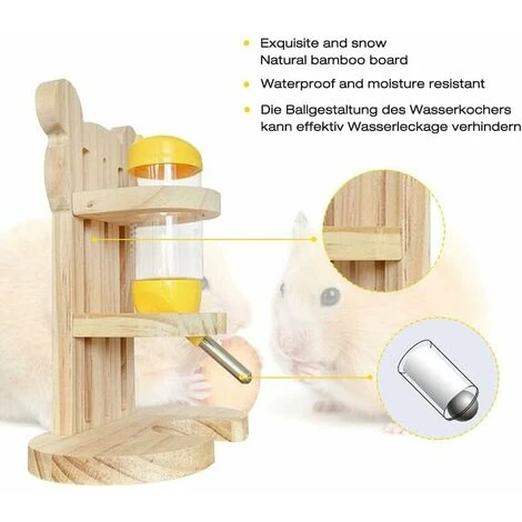 Bottiglia Erogatrice D'acqua, 80 Ml In Piedi Per Roditori, Erogatore D'acqua Per Piccoli Animali, Criceto, Porcellino D'India, Coniglio, Ratto, Furetto, Gerbillo, Cincillà 6 Bottiglia Erogatrice D'acqua, 80 Ml In Piedi Per Roditori, Erogatore D'acqua Per Piccoli Animali, Criceto, Porcellino D'India, Coniglio, Ratto, Furetto, Gerbillo, Cincillà - immagine 4