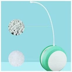 Giocattolo Elettrico Per Gatti Giocattolo Per Gatti Con Palla Anticaduta LED Piuma Canna Da Pesca Auto-rotolante Articoli Per Animali Domestici Per Gatti Divertenti Blu -Cibi per gatti Italia 97076647 4