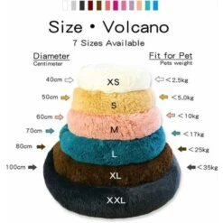 Cestino Rotondo Per Cane E Gatto Morbido E Confortevole Peluche Gatto Letto Caldo Per Cuccioli Per Dormire In Inverno -Cibi per gatti Italia 97678932 3