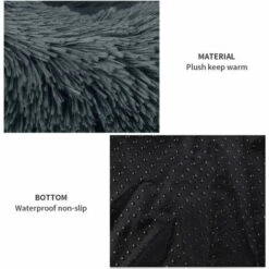 Cestino Rotondo Per Cane E Gatto Morbido E Confortevole Peluche Gatto Letto Caldo Per Cuccioli Per Dormire In Inverno -Cibi per gatti Italia 97678932 5