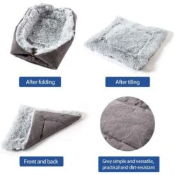 Materasso Per Gatti Comodo Materasso Lenitivo Letto Cane Gatto Inverno Peluche Grande Animale Gattino Gattino A Doppio Uso -Cibi per gatti Italia 97873740 5