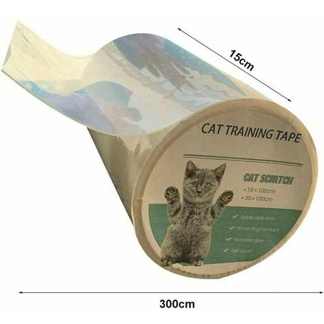 Protezione Antigraffio Per Porte, Mobili E Pareti, Cane, Gatto, Pellicola Antigraffio, Trasparente, Adesivo, Divano, Tavolo, Seggiolino Auto Antigraffio 15300cm 4 Protezione Antigraffio Per Porte, Mobili E Pareti, Cane, Gatto, Pellicola Antigraffio, Trasparente, Adesivo, Divano, Tavolo, Seggiolino Auto Antigraffio 15300cm - immagine 2