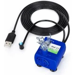 Pompa Per Acqua Per Gatti, Fontanella, Pompa Automatica Per Animali Domestici, Fontana Sommersa Super Silenziosa Di Ricambio Con Luce A LED - CC Con Luce Con Spegnimento Per Mancanza D'acqua (un Pezzo