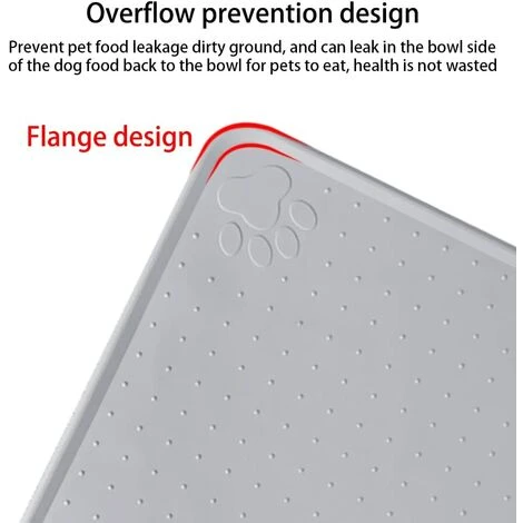 Tappetino Per Alimenti Per Animali Domestici, Tappetino Per Alimenti Per Cani E Gatti, Tappetino Per Alimenti Antiscivolo, Tappetino Per Ciotola Per Cani (33x33cm/grigio) 6 Tappetino Per Alimenti Per Animali Domestici, Tappetino Per Alimenti Per Cani E Gatti, Tappetino Per Alimenti Antiscivolo, Tappetino Per Ciotola Per Cani (33x33cm/grigio) - immagine 4
