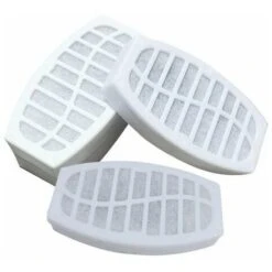 4 Filtri Di Ricambio Dell'erogatore Dell'acqua Del Pacchetto Per Animale Domestico, Cotone E Rete Di Plastica Per L'erogatore Di Acqua Della Fontana 8 X4.5X1.5 Cm