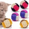 Confezione Da 6 Pratiche Palline Giocattolo, Palline Interattive In Sisal Per Gatti Indoor, Durevole Palla Per Animali Domestici Con Campanelli, Forniture Per Animali Domestici (colore Casuale) -Cibi per gatti Italia 98111169 1