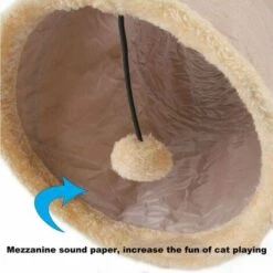 Tunnel Pieghevole Per Gatti, Tunnel Per Animali Domestici, Giocattolo Per Gatti, Cani, Animali Domestici, Grigio Scuro - Grigio Scuro -Cibi per gatti Italia 98121542 4