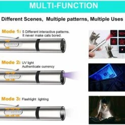 Giocattolo Laser Per Gatti Puntatore Luminoso A Led Rosso Giocattoli Interattivi Per Cani Da Interno Cani A Lungo Raggio 3 Modalità Proiezione Laser Ricarica USB 9 Giocattolo Laser Per Gatti Puntatore Luminoso A Led Rosso Giocattoli Interattivi Per Cani Da Interno Cani A Lungo Raggio 3 Modalità Proiezione Laser Ricarica USB -Cibi per gatti Italia 98134958 3