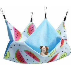 Amaca Per Piccoli Animali, Amaca Per Animali Domestici A 2 Strati, Letto Appeso, Criceto, Amaca Per Dormire, Amaca Per Animali, Accessorio Per Gabbia In Materiale Di Velluto, Per Cincillà, Furetti, Sc