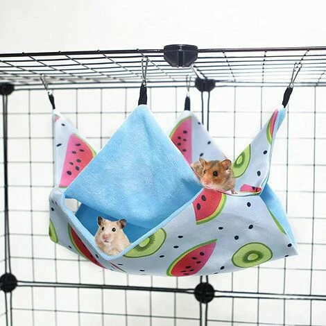 Amaca Per Piccoli Animali, Amaca Per Animali Domestici A 2 Strati, Letto Appeso, Criceto, Amaca Per Dormire, Amaca Per Animali, Accessorio Per Gabbia In Materiale Di Velluto, Per Cincillà, Furetti, Sc 4 Amaca Per Piccoli Animali, Amaca Per Animali Domestici A 2 Strati, Letto Appeso, Criceto, Amaca Per Dormire, Amaca Per Animali, Accessorio Per Gabbia In Materiale Di Velluto, Per Cincillà, Furetti, Sc - immagine 2