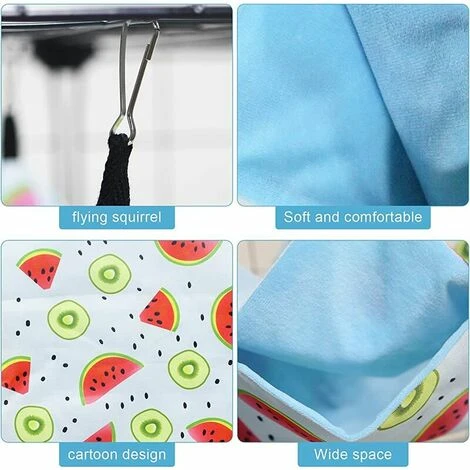 Amaca Per Piccoli Animali, Amaca Per Animali Domestici A 2 Strati, Letto Appeso, Criceto, Amaca Per Dormire, Amaca Per Animali, Accessorio Per Gabbia In Materiale Di Velluto, Per Cincillà, Furetti, Sc 6 Amaca Per Piccoli Animali, Amaca Per Animali Domestici A 2 Strati, Letto Appeso, Criceto, Amaca Per Dormire, Amaca Per Animali, Accessorio Per Gabbia In Materiale Di Velluto, Per Cincillà, Furetti, Sc - immagine 4