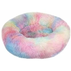 Cuscino Lavabile Morbido E Soffice Per Cuccia Per Cani E Gatti (colori Dell'arcobaleno Tie-dye, 40 Cm), Kueatily