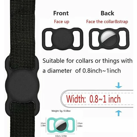 Custodia Protettiva Compatibile Con Collare Per Animali Domestici, Custodia Protettiva In Silicone Con 5 Proteggi Schermo HD, 4 Pezzi (nero + Blu Scuro + Rosso Vino + Verde Scuro), Kueatily 4 Custodia Protettiva Compatibile Con Collare Per Animali Domestici, Custodia Protettiva In Silicone Con 5 Proteggi Schermo HD, 4 Pezzi (nero + Blu Scuro + Rosso Vino + Verde Scuro), Kueatily - immagine 2