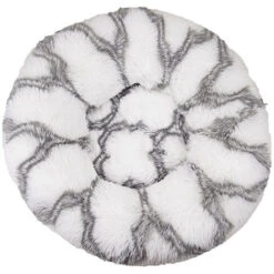 Letto Per Gatti, Soffice Cuscino, Morbido Lavabile Per Cani Gatti (grigio Bianco, 40 Cm), Kueatily