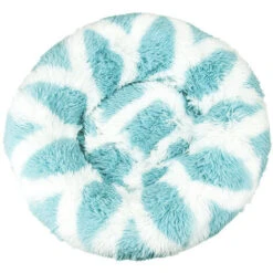 Letto Per Gatti, Soffice Cuscino, Morbido Lavabile Per Cani Gatti (bianco Blu, 40 Cm), Kueatily