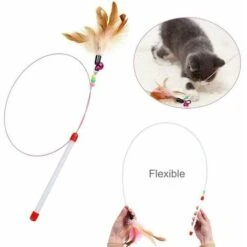 Piume Di Gatto E Bacchetta Giocattolo Giocattoli Per Gatti Con Piuma Di Gatto A Forma Di Set Di 6 -Cibi per gatti Italia 98725816 4