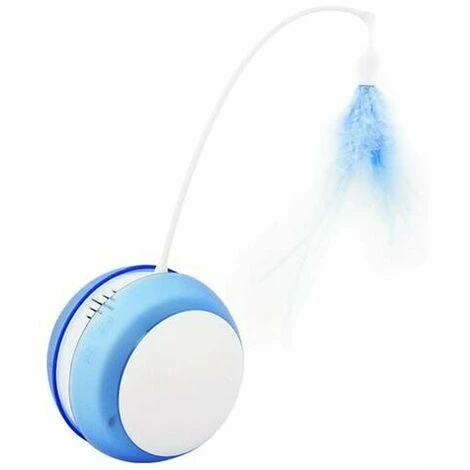 Giocattolo Elettrico Per Gatti Con Palla Cat Tumbler Toy Anti-caduta Led Feather Canna Da Pesca Self-rolling Cat Funny Pet Supplies Blue 3 Giocattolo Elettrico Per Gatti Con Palla Cat Tumbler Toy Anti-caduta Led Feather Canna Da Pesca Self-rolling Cat Funny Pet Supplies Blue