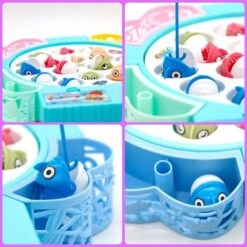 Regali Di Giochi Da Tavolo Per Giochi Di Pesca, Giochi Di Abilità Motorie, Con 4 Canne Da Pesca Per Bambini E Pesci Multicolori, Regali Per Bambini -Cibi per gatti Italia 98755113 3