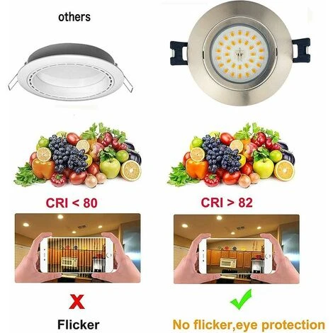 Faretto Da Incasso A LED Slimline Dimmerabile IP44, Faretto Da Incasso Per Bagno 6 5W AC 230V Bianco Caldo 3000K 400LM Lampada Illuminazione Per Bagno Soggiorno Cucina Corridoio Galleria Negozio 5 Faretto Da Incasso A LED Slimline Dimmerabile IP44, Faretto Da Incasso Per Bagno 6 5W AC 230V Bianco Caldo 3000K 400LM Lampada Illuminazione Per Bagno Soggiorno Cucina Corridoio Galleria Negozio - immagine 3