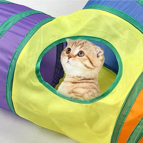 Tunnel Per Gatti Per Gatti Da Interno Tunnel Per Conigli 3 Vie 4 Fori Leggero E Pieghevole Grande Tunnel Per Porcellini D'India Giocattoli Con Pompon Per Piccoli Animali Conigli Nani Porcellini D'Indi 7 Tunnel Per Gatti Per Gatti Da Interno Tunnel Per Conigli 3 Vie 4 Fori Leggero E Pieghevole Grande Tunnel Per Porcellini D'India Giocattoli Con Pompon Per Piccoli Animali Conigli Nani Porcellini D'Indi - immagine 5