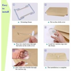 Amaca Per Gatti Montata Su Finestra Per Pesce Persico, Ventosa Sospesa Letto Per Animali Comodo, Durevole, Resistente, Spazio Di Archiviazione (55 X 32 Cm) 9 Amaca Per Gatti Montata Su Finestra Per Pesce Persico, Ventosa Sospesa Letto Per Animali Comodo, Durevole, Resistente, Spazio Di Archiviazione (55 X 32 Cm) -Cibi per gatti Italia 99782934 3