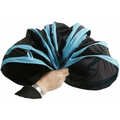 Tunnel Per Gatti, Tre Uscite, Diametro 24 Cm, Nero E Blu 11 Tunnel Per Gatti, Tre Uscite, Diametro 24 Cm, Nero E Blu -Cibi per gatti Italia 99853843 5